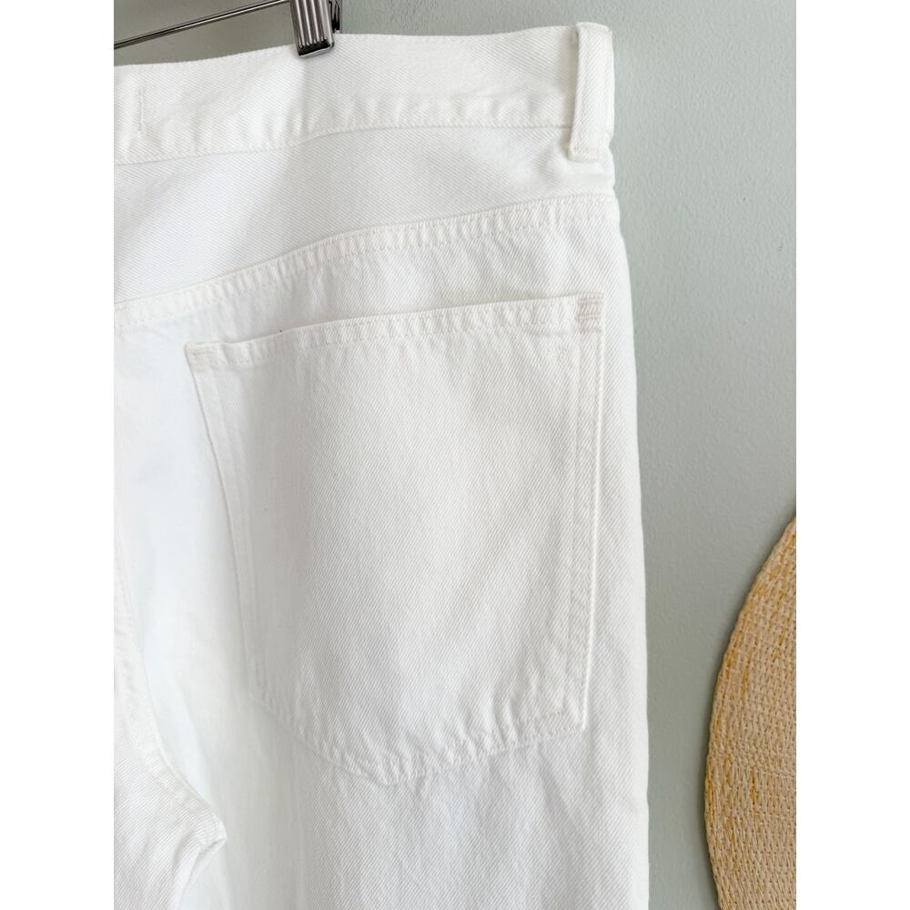 Madewell | NWT Low Slung Baggy Jeans Pure White Relaxed Fit | Sz 30 - Picture 8 of 11